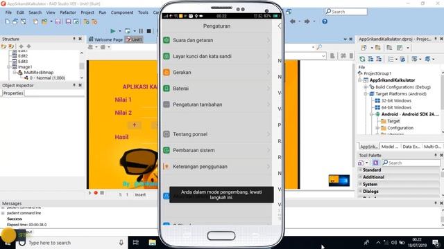 CARA MENGHUBUNGKAN EMBARCADERO DELPHI XE DENGAN HP ANDROID SEBAGAI EMULATOR