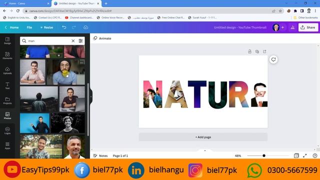 How to Fill Text with Image in Canva 2023 ll ???? ???? ???? ???????? ll EasyTips99pk смотреть онлайн