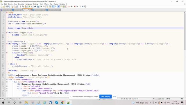 Build CRM System with PHP : Login (3/10) смотреть онлайн