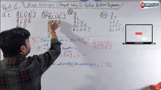 Part 6 Ninja Technique to solve string pattern Programs Using substring() method смотреть онлайн
