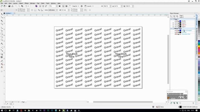 CorelDRAW Как сделать водяной знак. Watermark creation. смотреть онлайн