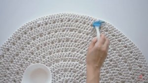 Обработка ковра жидким латексом