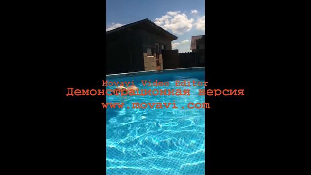 Лабрадор купается в бассейне:) смотреть онлайн