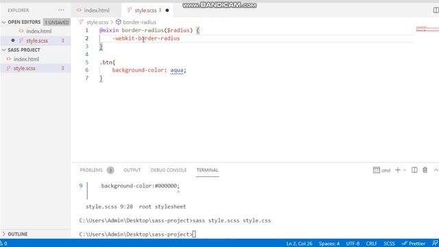 Sass Tutorial : Mixin смотреть онлайн