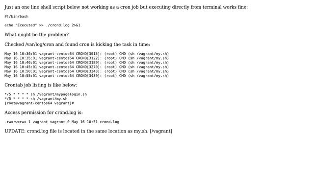 Cron Job: Redirecting shell script output to a file (2 Solutions!!) смотреть онлайн