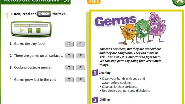 Excel 6 module 5 p62 ex1 Germs Text смотреть онлайн