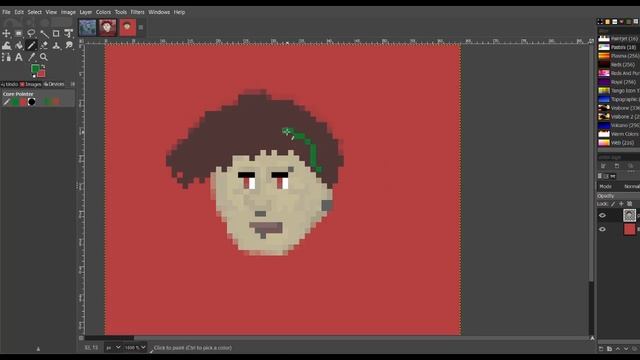 creating my pixel portrait ~ GIMP timelapse смотреть онлайн