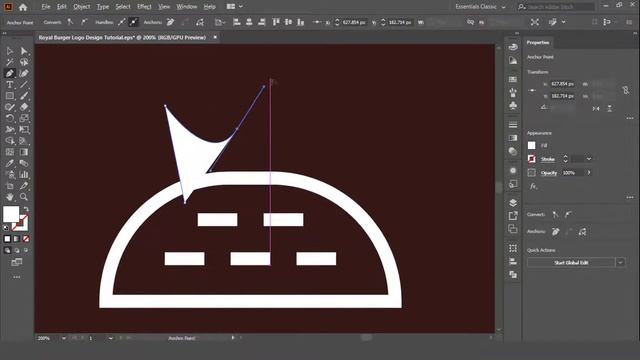 Royal Burger Logo Design Tutorial - Logo Design Tutorial 2021 смотреть онлайн