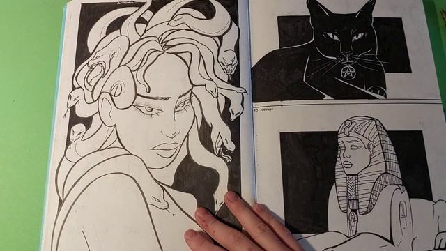 INKTOBER 2023/ИНКТОБЕР 2023/ бекстейдж, разговоры, итоги, критика / Обзор на скетчбук