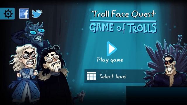 Troll Face Quest Game of Trolls Menu Song смотреть онлайн