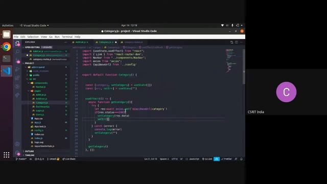 MERN Stack Project Add Category | Reactjs | Backend | Admin Panel Bootstrap 2022 | CSRIT India | смотреть онлайн