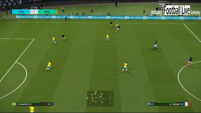 FRANCE vs BRAZIL | PES 2018 Gameplay PC смотреть онлайн