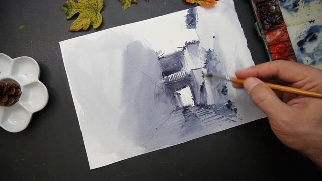 Simple Watercolor Sketch |Urban Space смотреть онлайн
