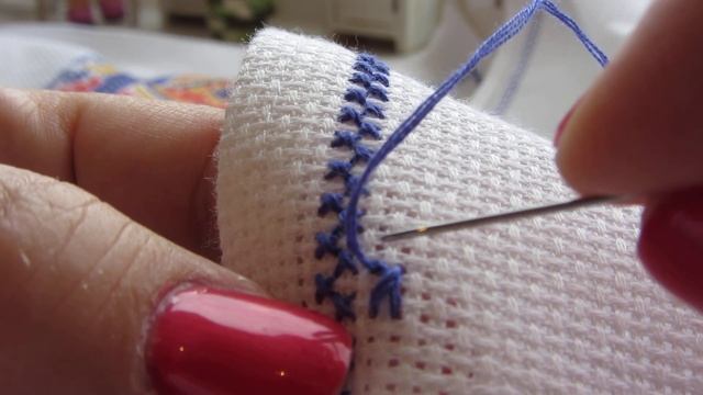 Бархатный шов в вышивке крестом. Свадебный рушник. 2 часть смотреть онлайн