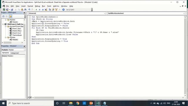 How to split an Excel Workbook file into Many Workbook file using VBA, Split excel file to many fil смотреть онлайн