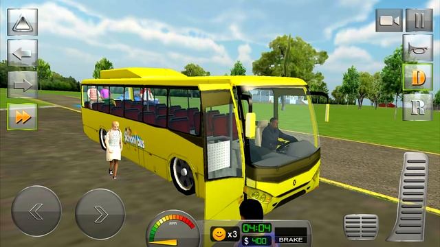 School Bus Driver 3D Sim Android Gameplay #1 смотреть онлайн