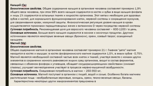химические элементы в организме человека смотреть онлайн
