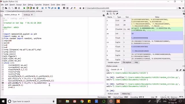 Matplotlib 2- python | random circles part 2 смотреть онлайн