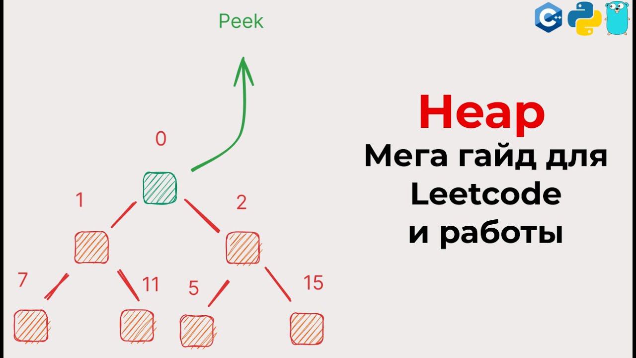Тотальный гайд на Heap & Priority Queue для собеса в IT и Leetcode алгоритмов (уникальный, практика) смотреть онлайн