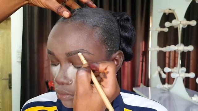 BRIDAL HAIR & MAKEUP TRANSFORMATION | FOR DARK SKIN смотреть онлайн