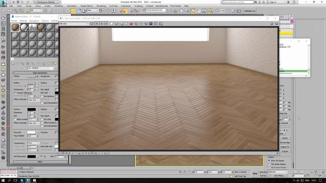 Создание материала "Паркет" часть №2. Уроки 3DS Max. VRay 3.20.02 смотреть онлайн