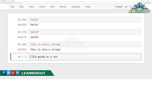 #12 Introduction to Strings || Learnerout смотреть онлайн