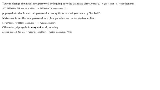 Ubuntu: How to change root password for mysql and phpmyadmin? смотреть онлайн