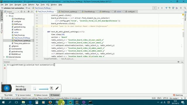 Selenium WebSiteTesting Python instantiate inherit смотреть онлайн