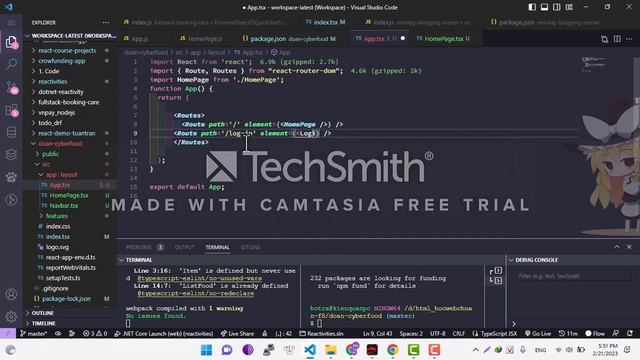set up react router dom vào dự án react typescript смотреть онлайн