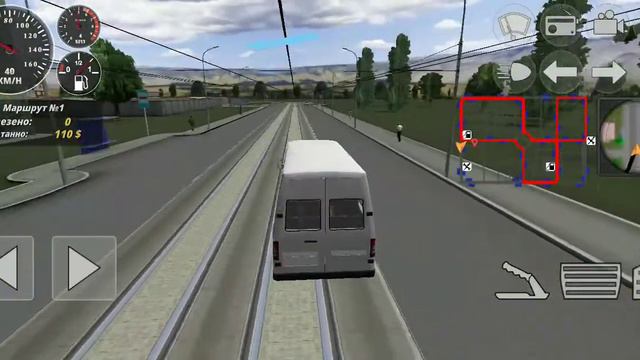 Симулятор маршрутки 2017 3D. Обкатка маршрутки Mersedes Sprinter Classic в городских условиях