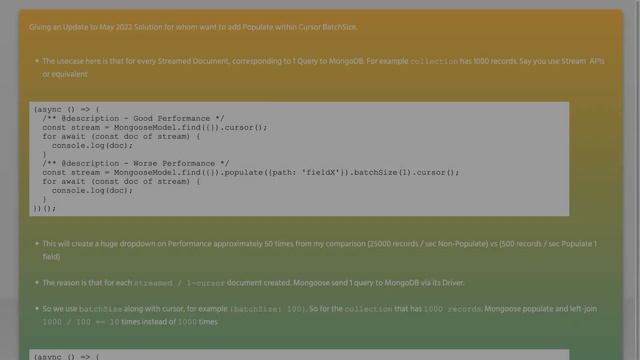 mongoose cursor batchSize смотреть онлайн