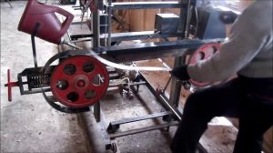 РАБОТА САМОДЕЛЬНОЙ ЛЕНТОЧНОЙ ПИЛОРАМЫ ОТ НАЧАЛА ДО КОНЦА