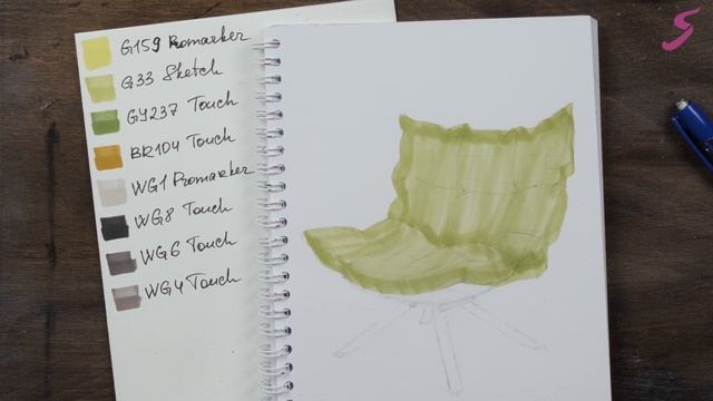 Экспресс-урок по скетчингу «Кресло» | Как нарисовать кресло поэтапно