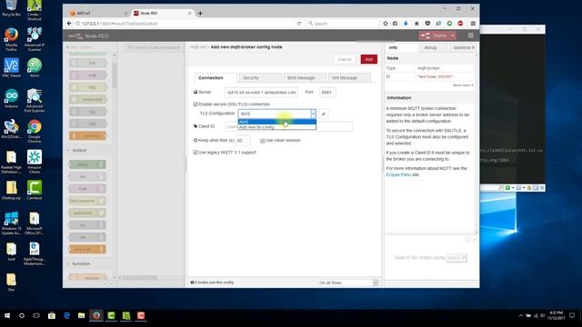 AWS IoT Device Creation, Setup & Testing via simulated data on Node-Red смотреть онлайн