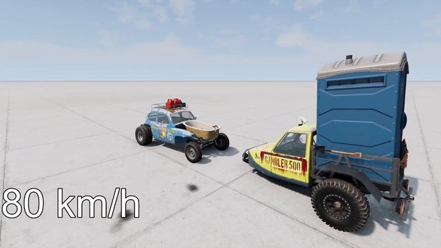 BATH CAR vs WC CAR! 150 Km/H CRASH TEST! - BeamNg Drive смотреть онлайн