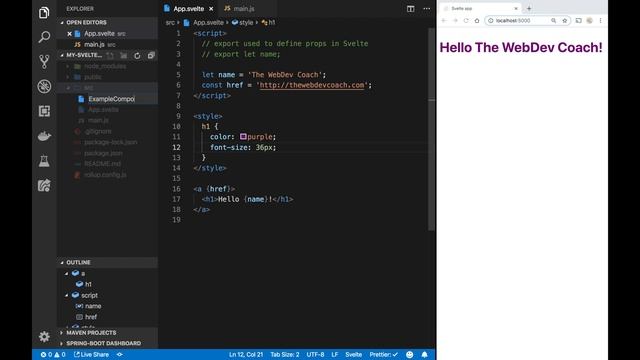 Getting Started with Svelte - Local Development and Reactivity смотреть онлайн