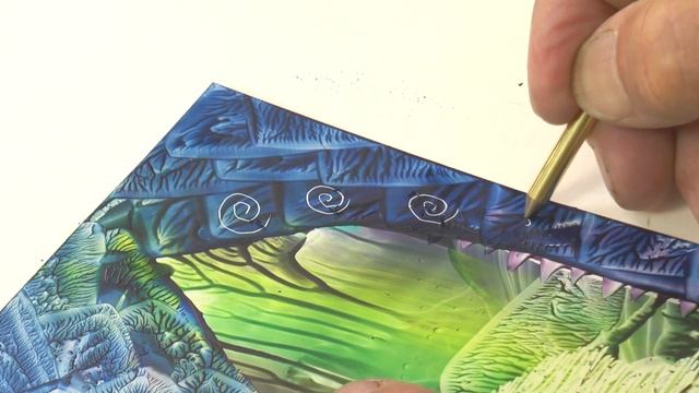 Encaustic Art Learning - beginning fantasy work смотреть онлайн