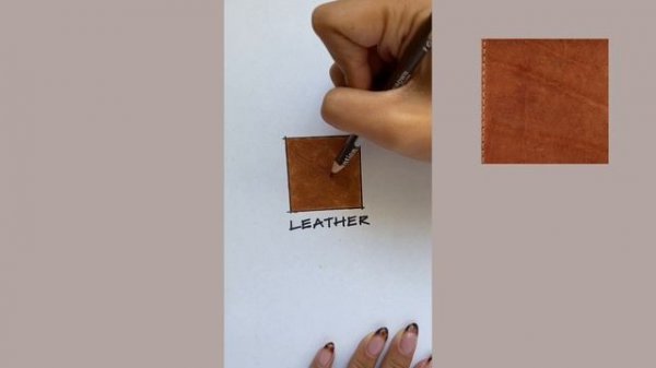 how to draw leather with copic markers (real-time, full version)