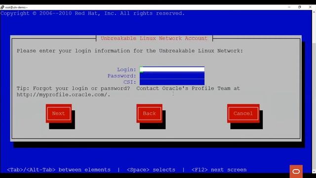 Register with Oracle Unbreakable Linux Network смотреть онлайн