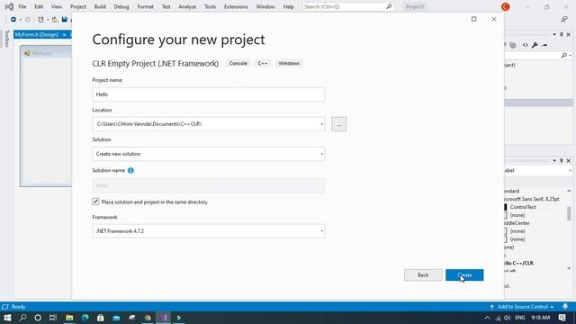 how to create C++ CLR Project in Visual Studio 2019 смотреть онлайн