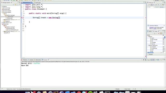 7 - Programmering i Java - Arrays смотреть онлайн