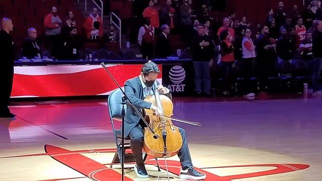 Charles Seo Plays The National Anthem At Houston Rockets Game (Toyota Center)