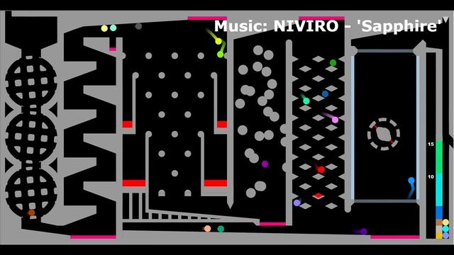 Gravity Switch Elimination Marble Race in Algodoo смотреть онлайн