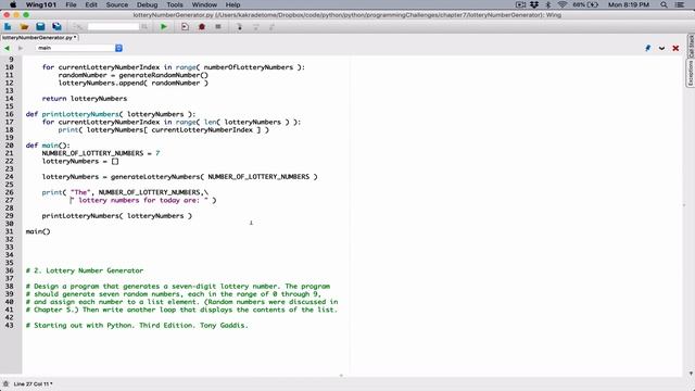 7.2. (Part 2) Lottery Number Generator - Python смотреть онлайн