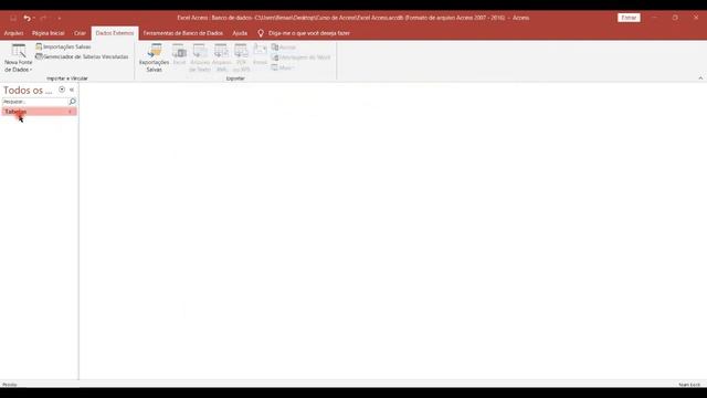 02 - Importar e Exportar tabelas do Access para o Excel e vice-versa (Curso ACCESS 2016) смотреть онлайн