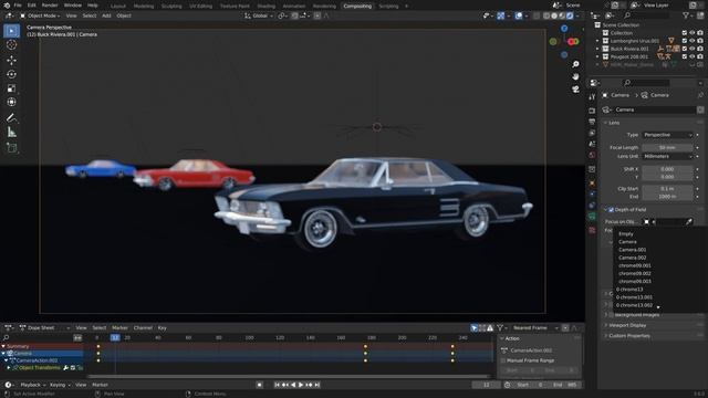 Depth of Field and Camera Focus in Blender in 1 Minute for Beginners смотреть онлайн