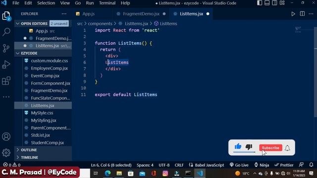 22: React Fragment | How to Use React Fragment | @EzyCode смотреть онлайн