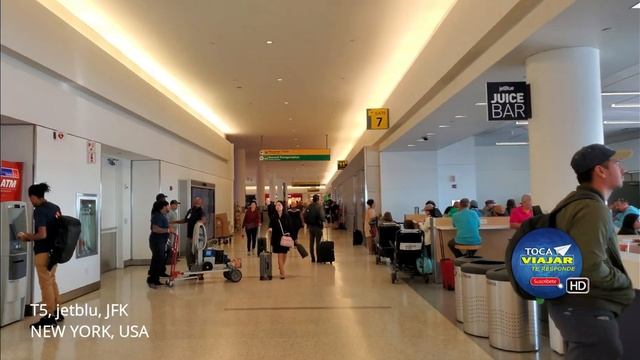Aeropuerto John F Kennedy: Terminal 5 de Jetblue - New York 4k смотреть онлайн