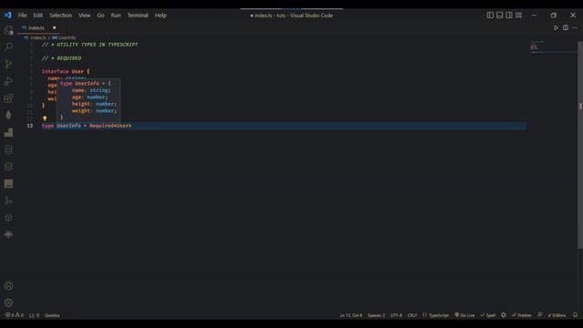 Type transformation in Typescript смотреть онлайн