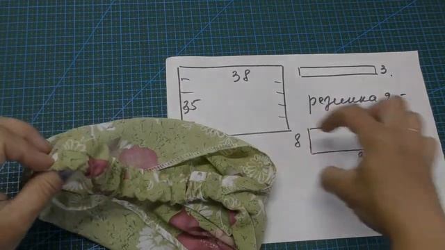 Косынка - повязка на голову .Самой сшить легко и просто. смотреть онлайн